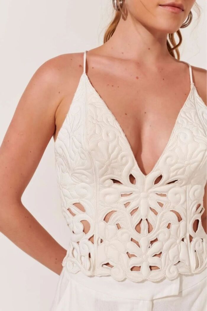 Imagem de Corselet Lívia Off White Le Blog