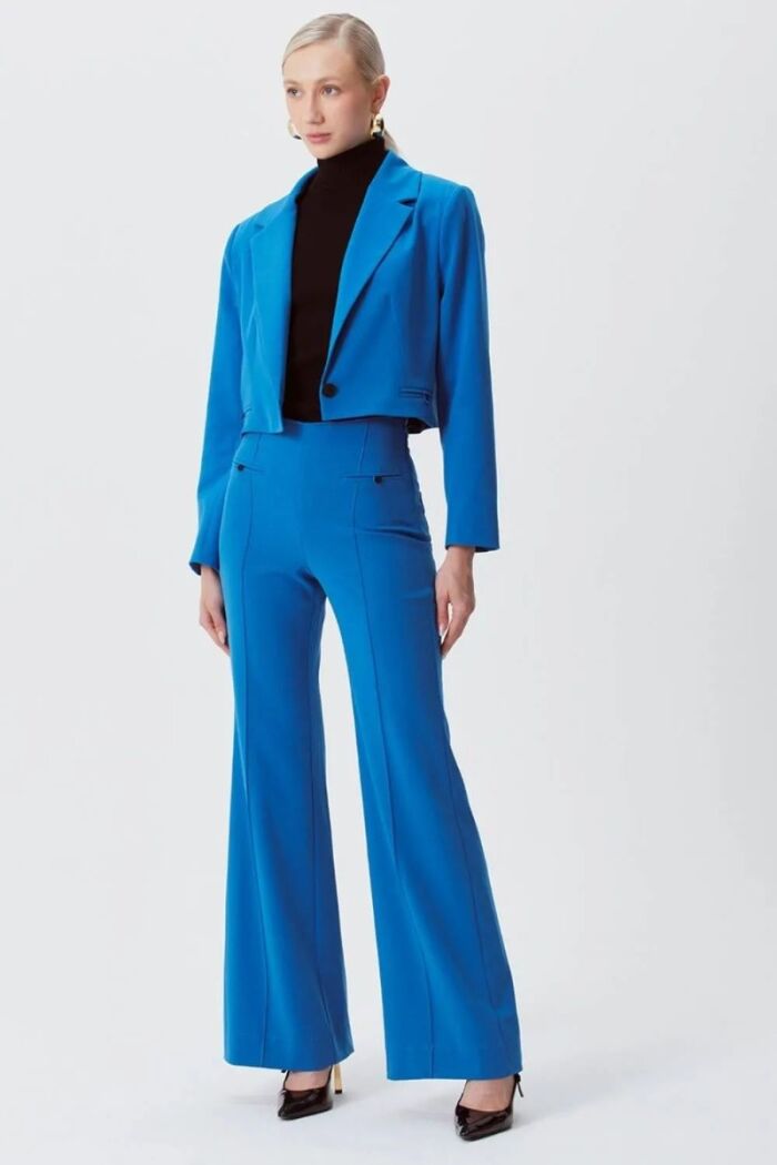 Imagem de Blazer Flora Azul Horizon Le Blog