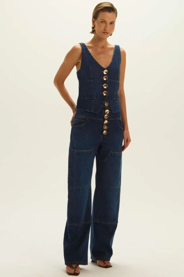 Imagem de Calça Dora Jeans Escuro Le Blog