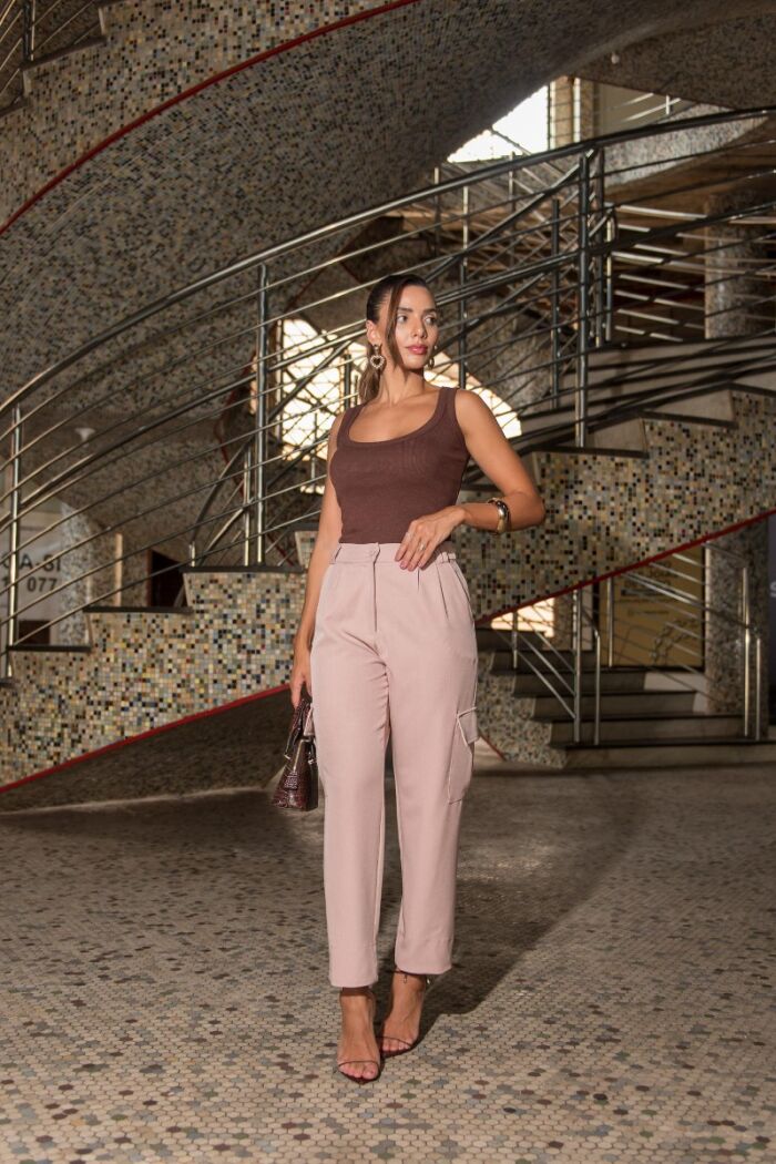 Imagem de Calça Cargo Rosa Olívia