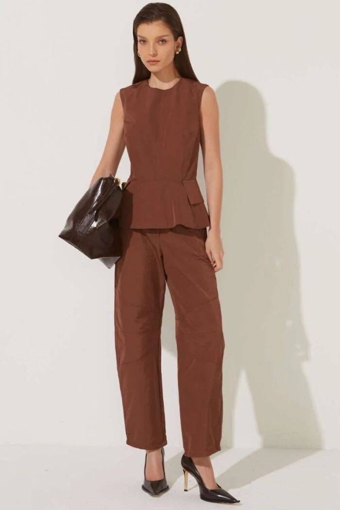 Imagem de Calça Antônia Marrom Mocha Le Blog