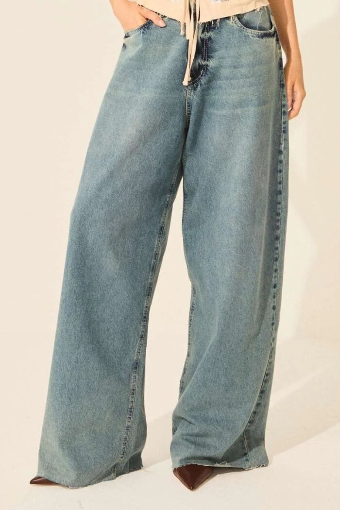 Imagem de Calça Gabriela Jeans Escuro Le Blog