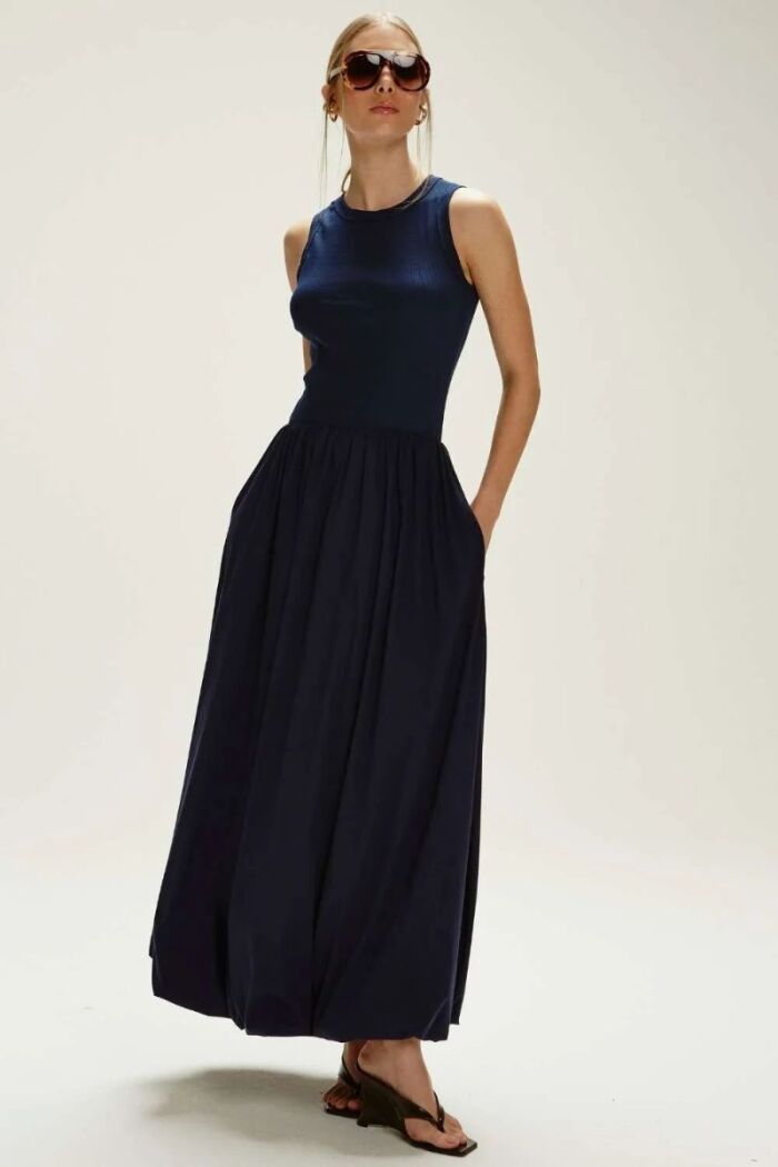 Imagem de Vestido Priscila Azul Marinho Le Blog