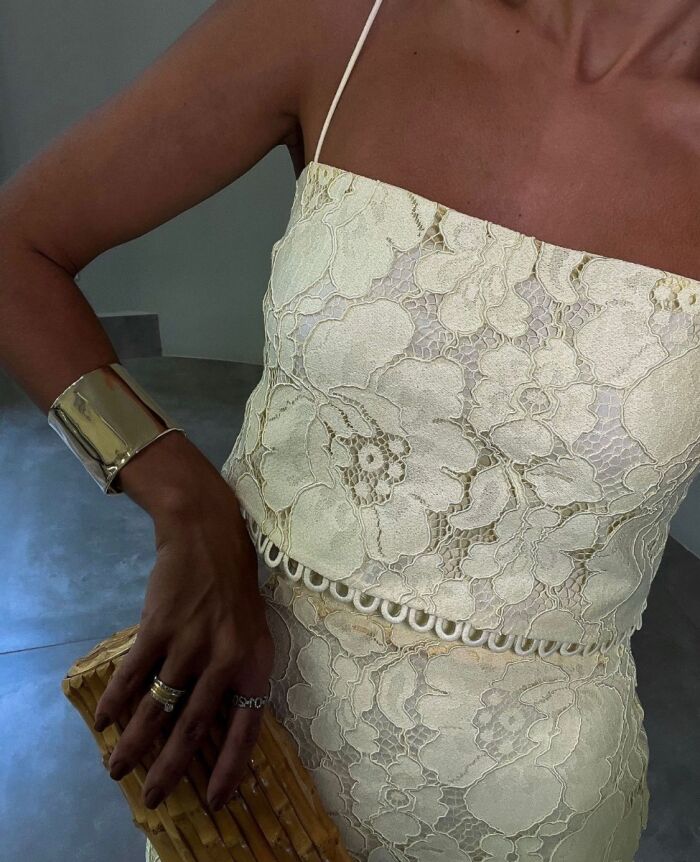 Imagem de Conjunto Renda Amarelo Claro Olívia