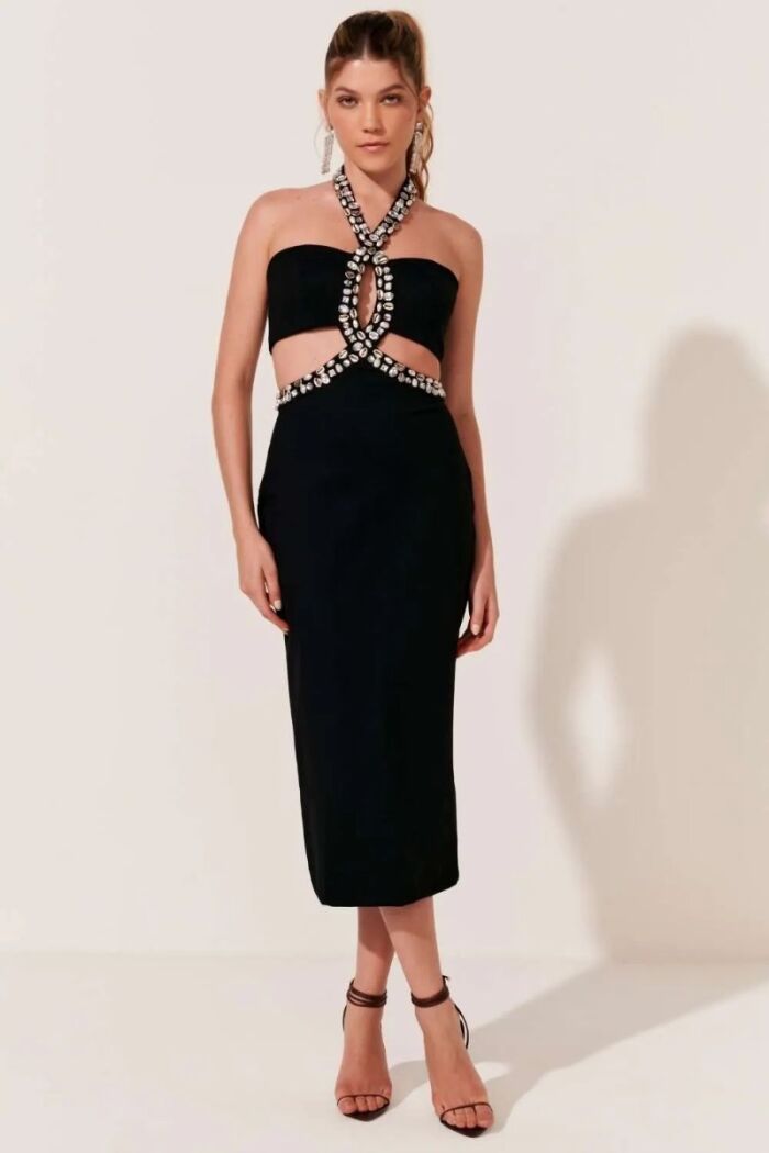 Imagem de Vestido Mídi Lola Preto Le Blog