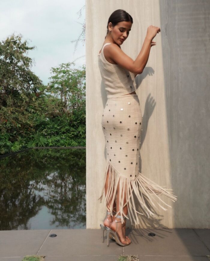 Imagem de Conjunto Saia e Regata Tricô Mais Um