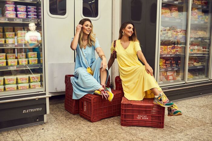 Imagem de Vestido Midi amarelo Aquarella