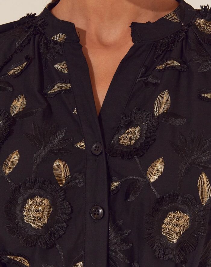 Imagem de Vestido Longo Bruna Preto Amissima