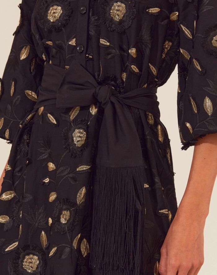 Imagem de Vestido Longo Bruna Preto Amissima