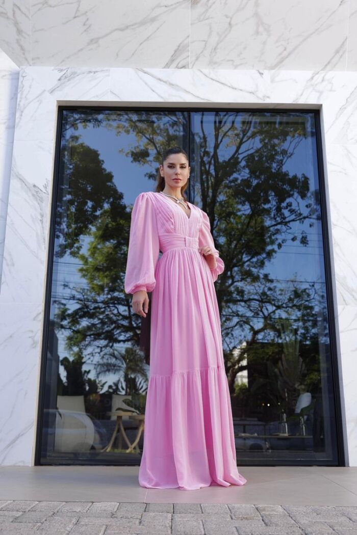 Imagem de Vestido Manuela Rosa D´teliê