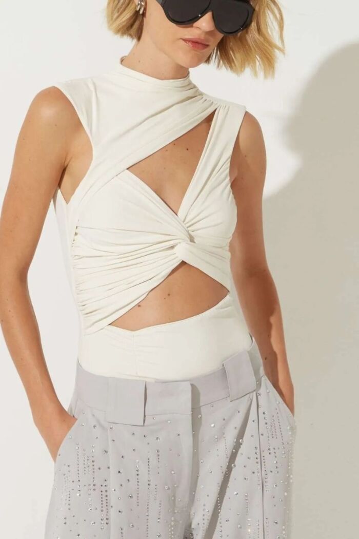 Imagem de Calça Denise Cinza Mescla Le Blog