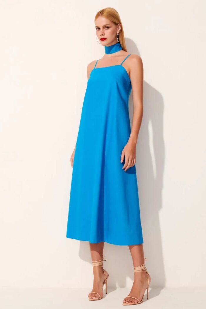 Imagem de Vestido Hilda Azul Atlântico Le Blog