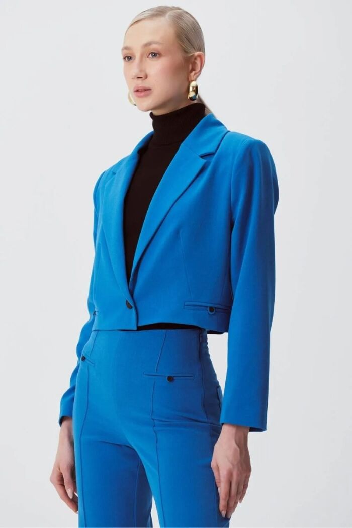 Imagem de Blazer Flora Azul Horizon Le Blog