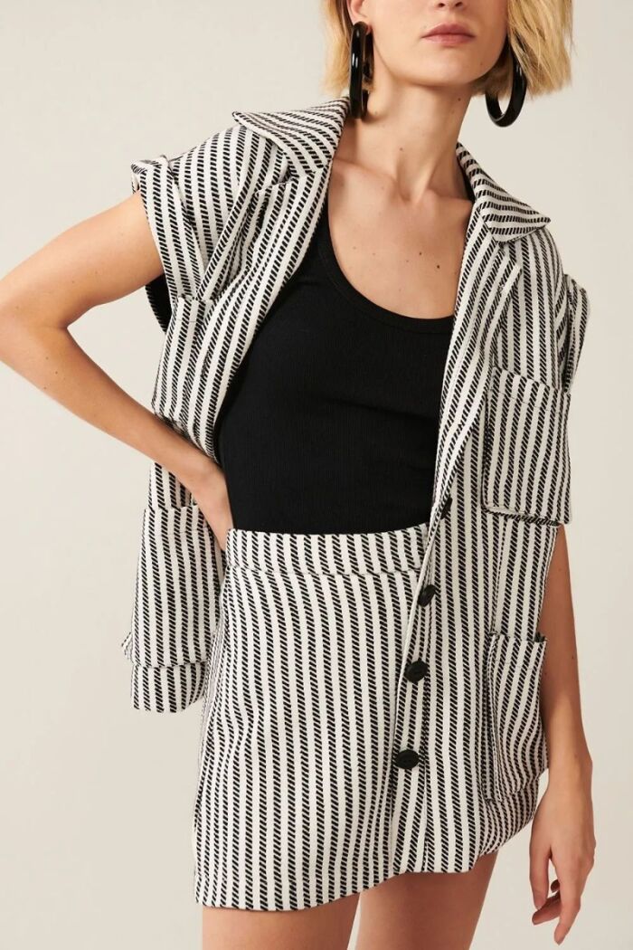 Imagem de Colete Ceci Listrado Le Blog