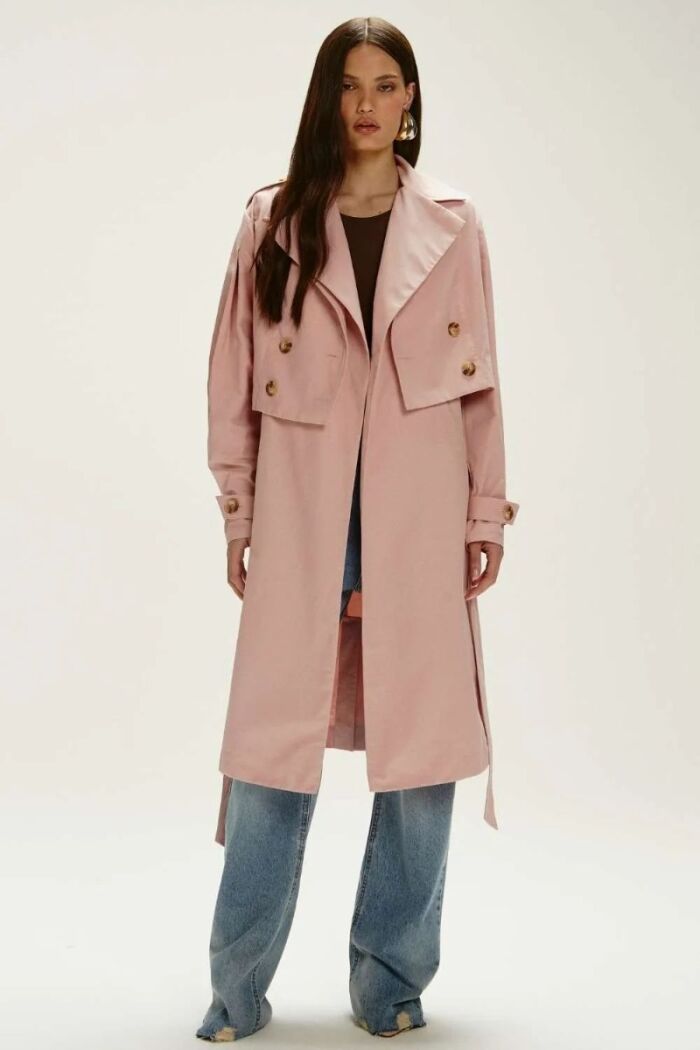 Imagem de Casaco New Betina Rosa Classic Le Blog