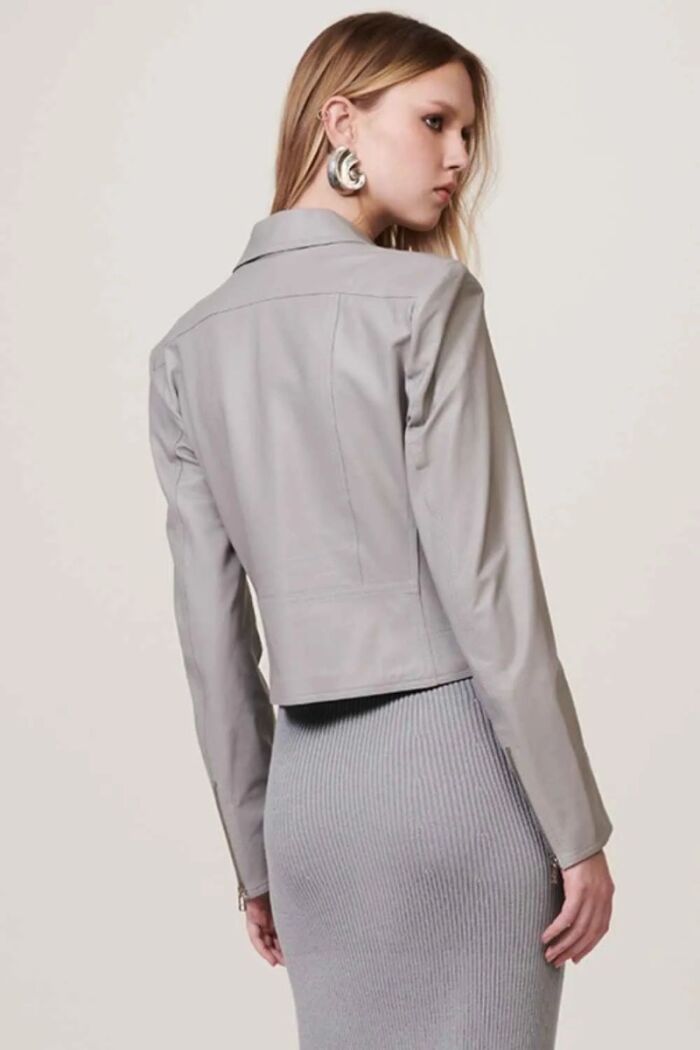 Imagem de Jaqueta Samira Cinza Stone Le Blog