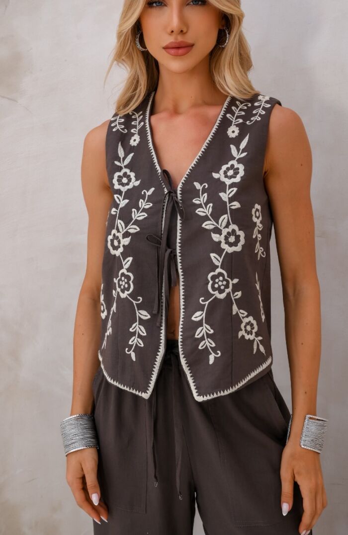 Imagem de Colete Patrícia Marrom Desnude