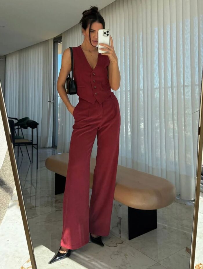 Imagem de Calça Luma Vinho Cloude