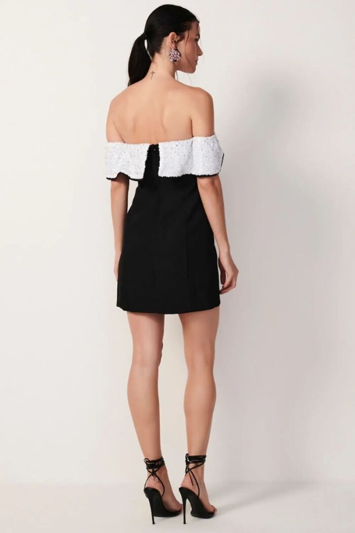 Imagem de Vestido Vivi Preto Com Branco Le Blog