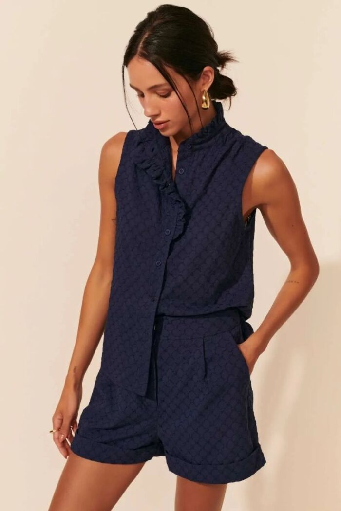 Imagem de Blusa Alzira Azul Midnight Le Blog