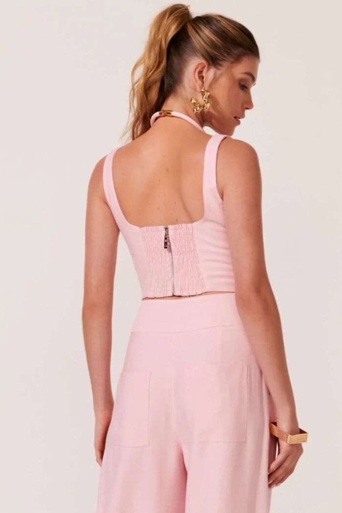 Imagem de Blusa Clarice Rosa Plain Le Blog