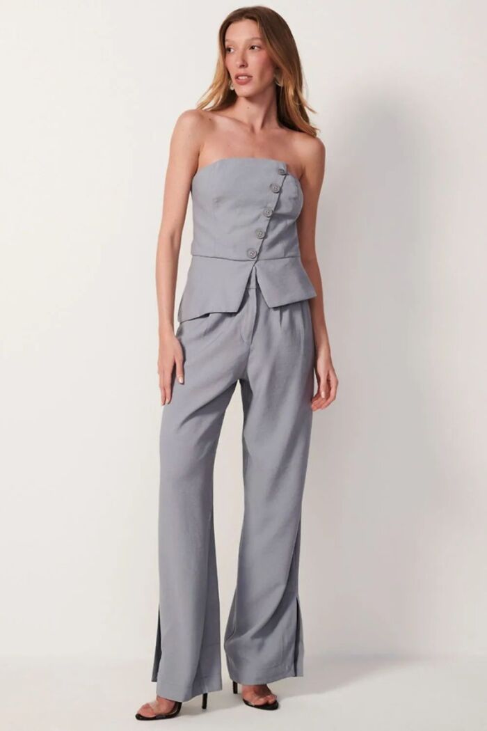 Imagem de Calça Marcelle Cinza Stone Le Blog