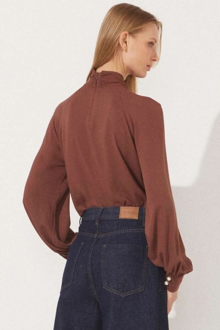 Imagem de Blusa Letícia Marrom Ganache Le Blog