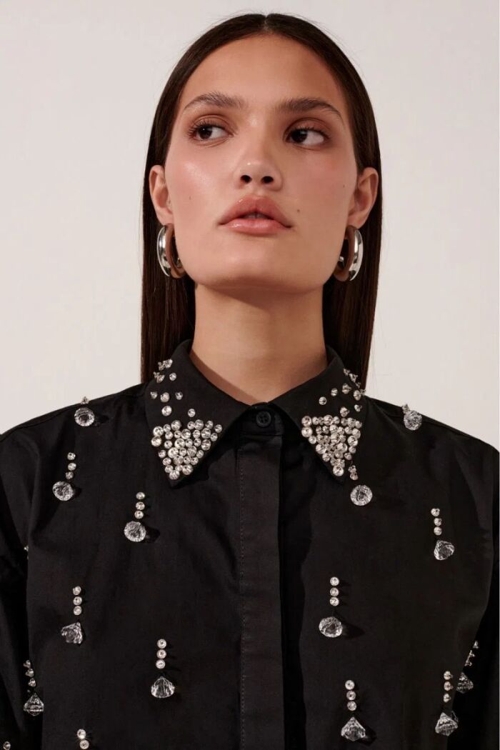 Imagem de Camisa Emanuelle Preta Le Blog