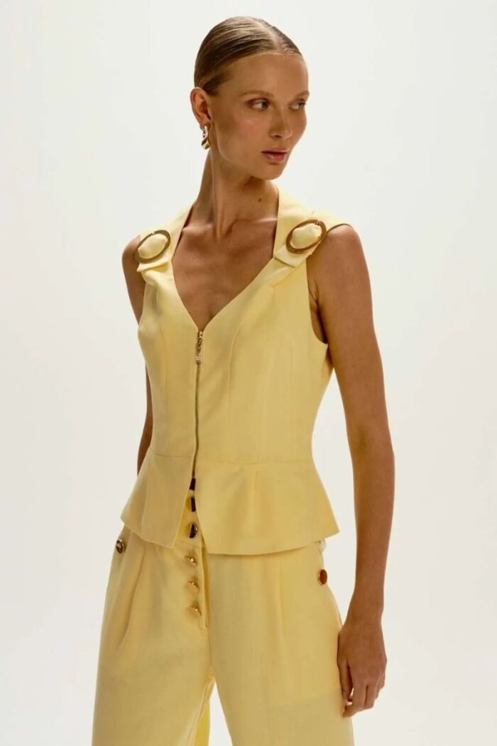 Imagem de Blusa Olívia Amarelo Grace Le Blog