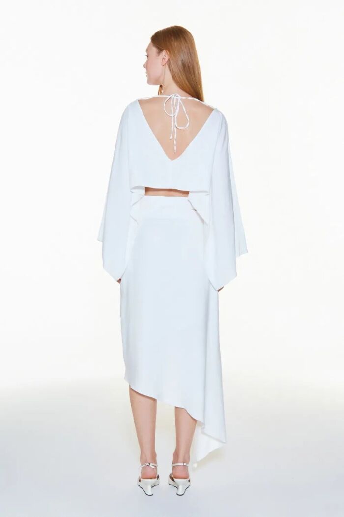 Imagem de Saia Curta Cós Duplo Off White Zen