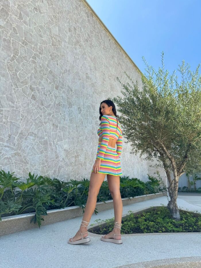 Imagem de Vestido Laís Multicolorido Cloude