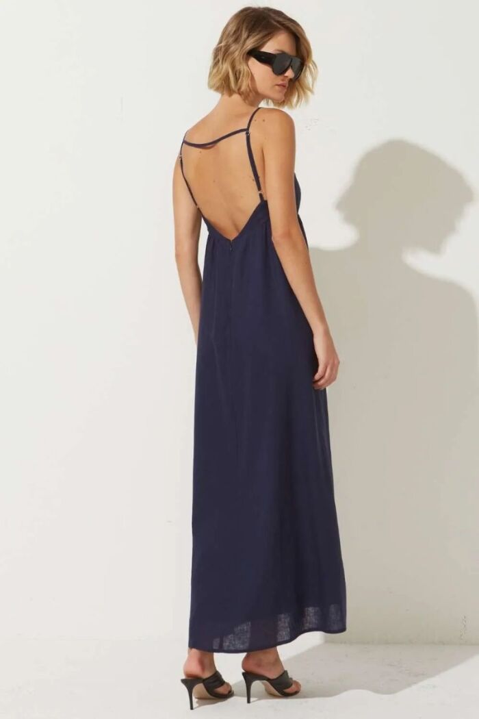 Imagem de Vestido Raissa Azul Marinho Le Blog