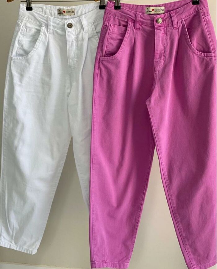 Imagem de Calça Sarja Color Rosa Lulu