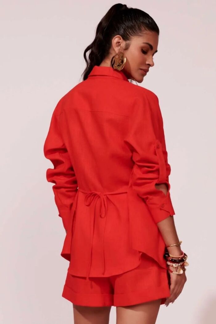 Imagem de Camisa Camelia Vermelho Tomato Le Blog