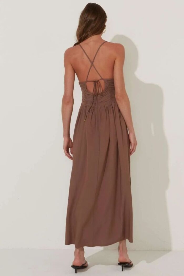 Imagem de Vestido Rafaela Marrom Light Le Blog