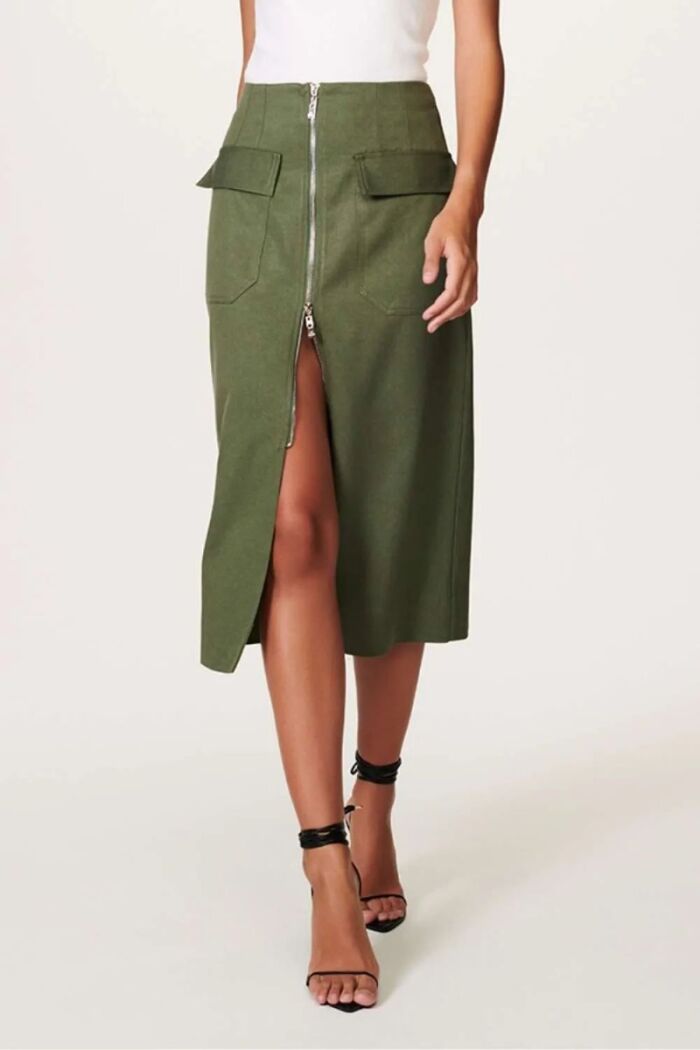 Imagem de Saia Paula Verde Cacto Le Blog