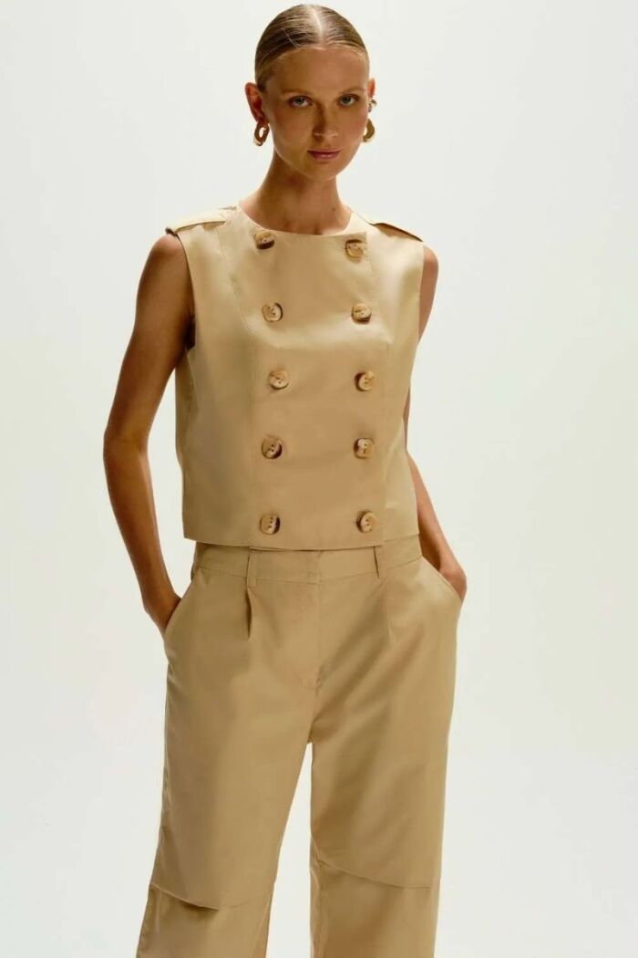 Imagem de Calça Lucy Bege Classic Le Blog