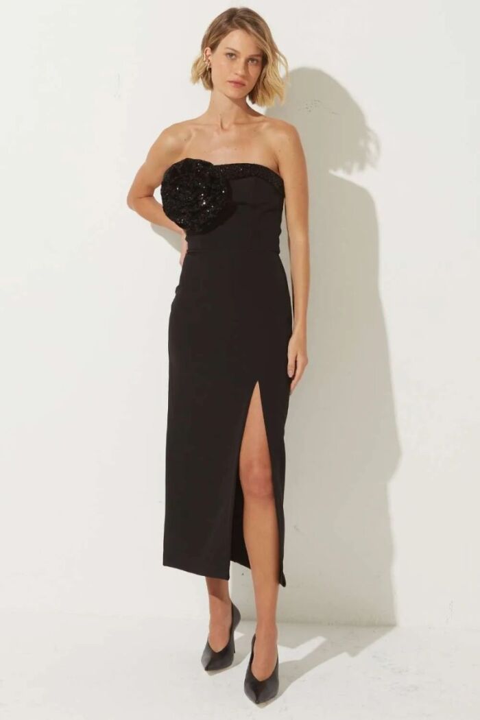 Imagem de Vestido Mídi Kate Preto Le Blog