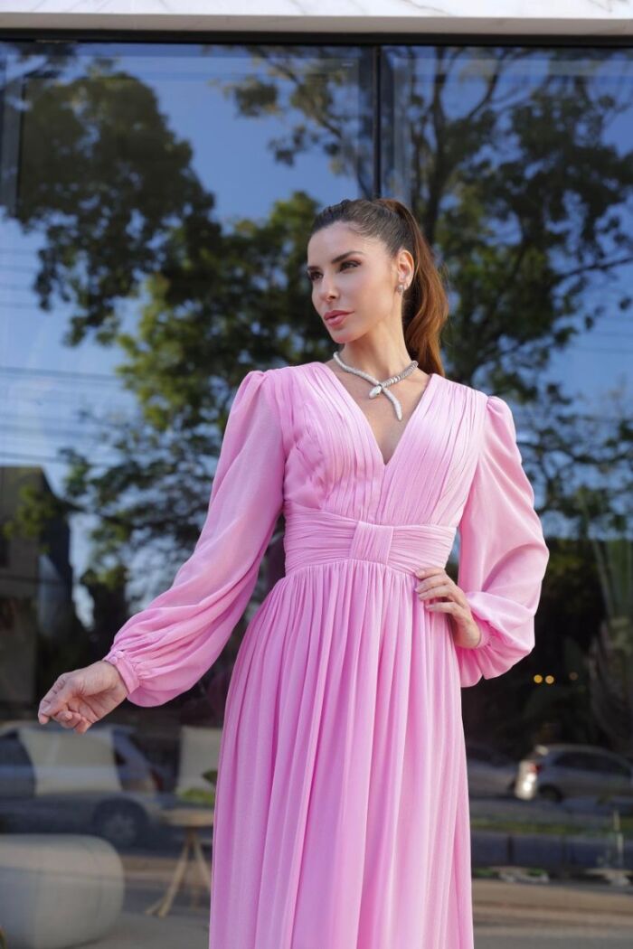 Imagem de Vestido Manuela Rosa D´teliê