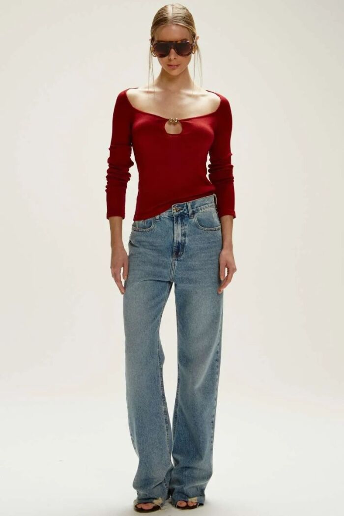 Imagem de Blusa Marluci Vinho Le Blog