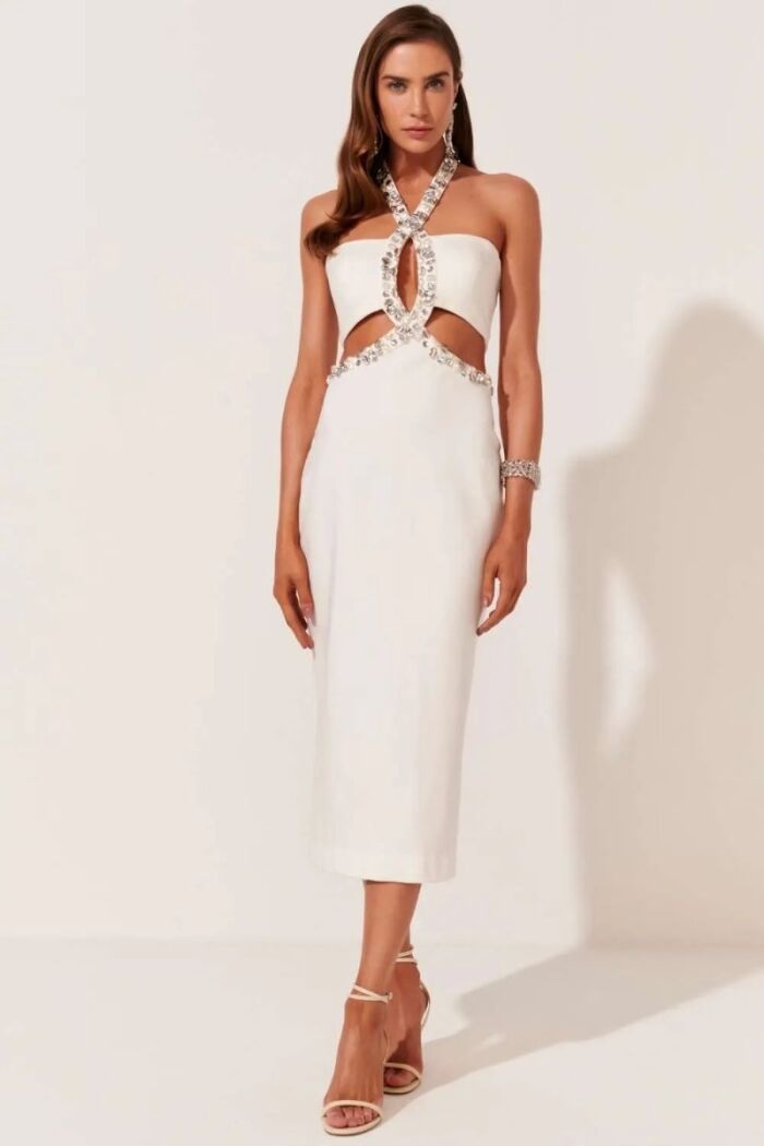 Imagem de Vestido Mídi Lola Off White Le Blog