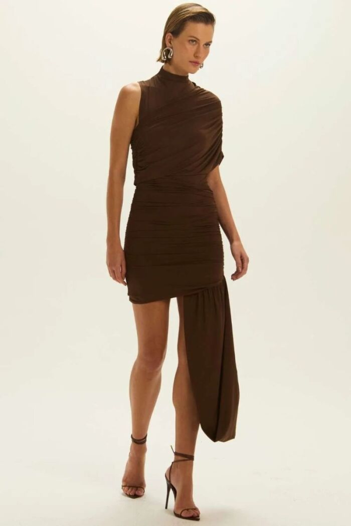 Imagem de Vestido Tina Marrom Coffee Le Blog