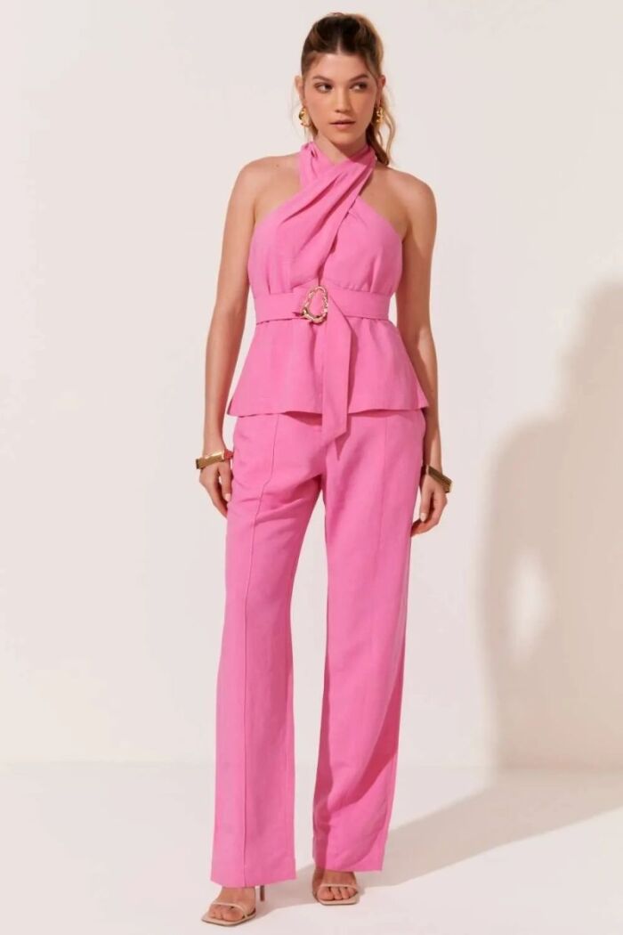 Imagem de Calça Andriele Rosa Hyper Bush Le Blog