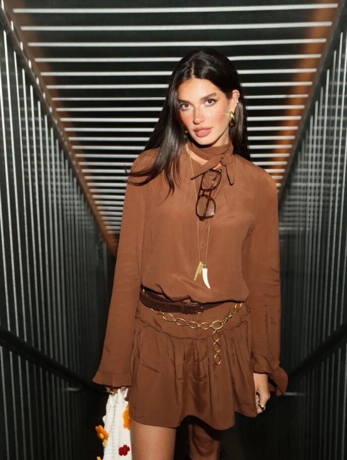 Imagem de Vestido Giulia Marrom Cloude