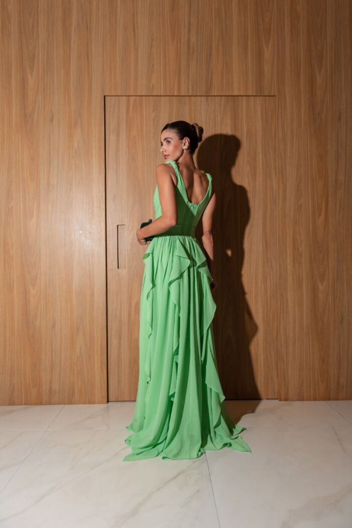 Imagem de Vestido Dara Verde D´teliê