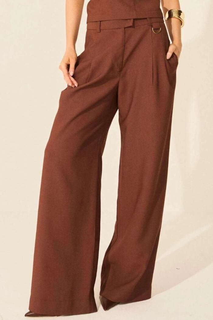 Imagem de Calça Malu Marrom Ganache Le Blog