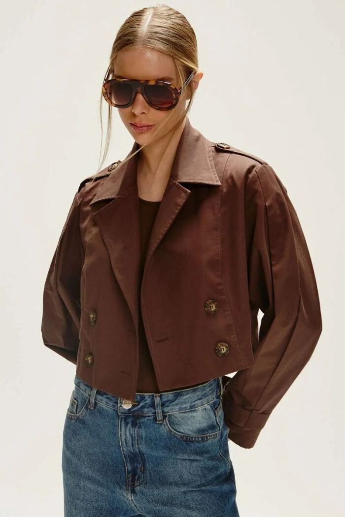 Imagem de Casaco New Betina Marrom Mocha Le Blog