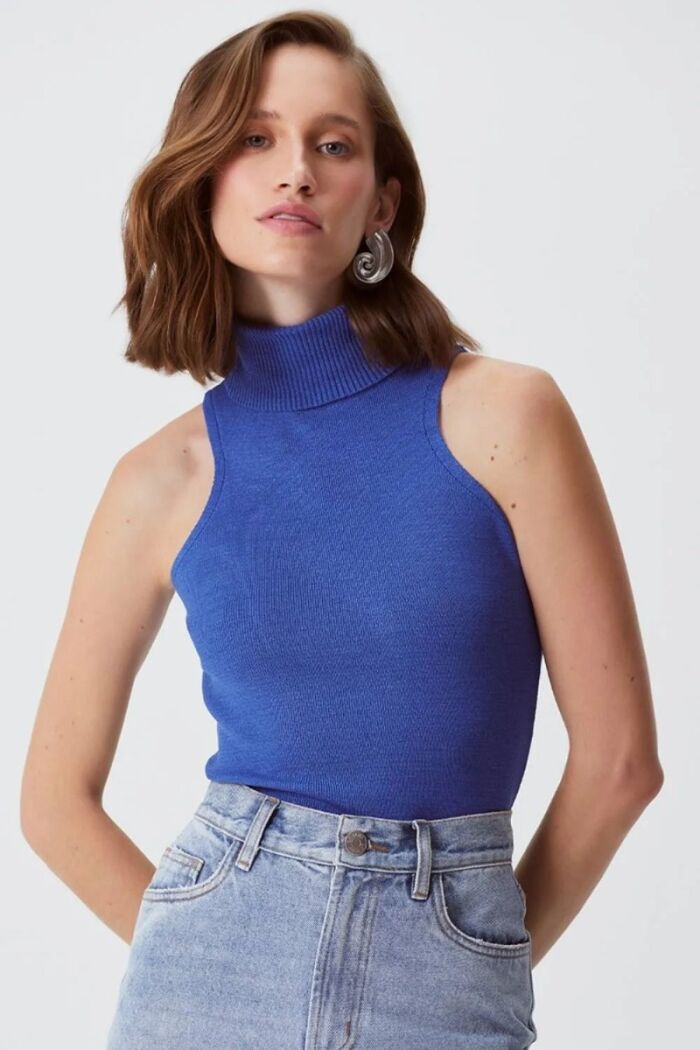 Imagem de Blusa Miranda Azul Horizon Le Blog