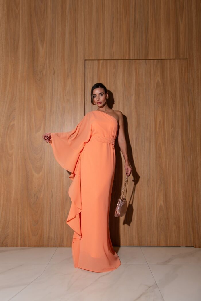 Imagem de Vestido Clarissa Laranja D´teliê