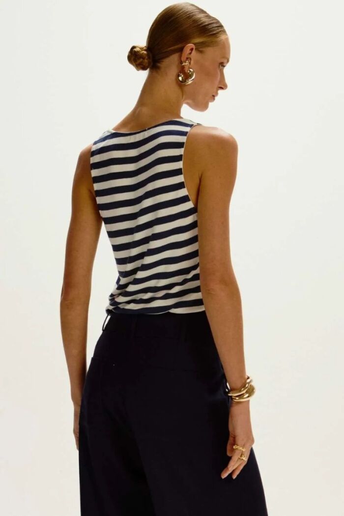 Imagem de Regata New Maria Listrada Le Blog